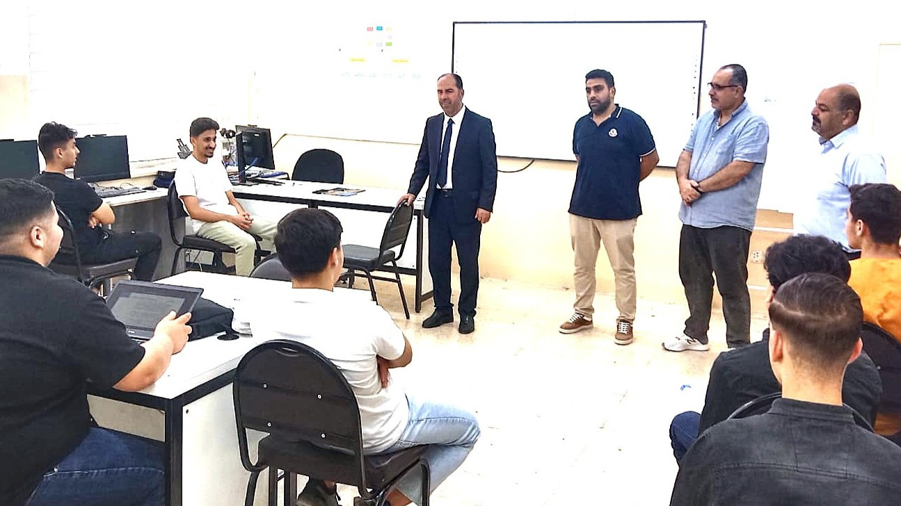 الحوامدة يتفقد مدرسة أبي تمام