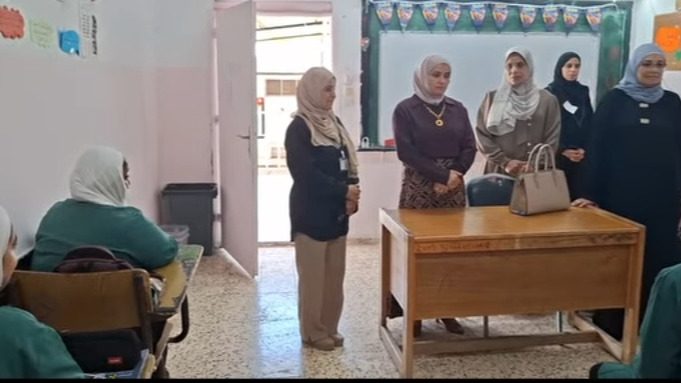 فريحات تتفقد سير العملية التعليمية في مدرسة العدسية الثانوية للبنات