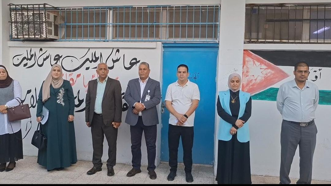 فريحات تشارك طلاب "الشونة الشمالية" الطابور الصباحي وتؤكد أهمية الوحدة الوطنية ونبذ التطرف